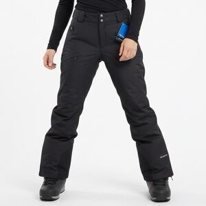 Columbia Bugaboo Black Snow Pants Omni Heat Ski Pants Womens Plus Size 3X Short